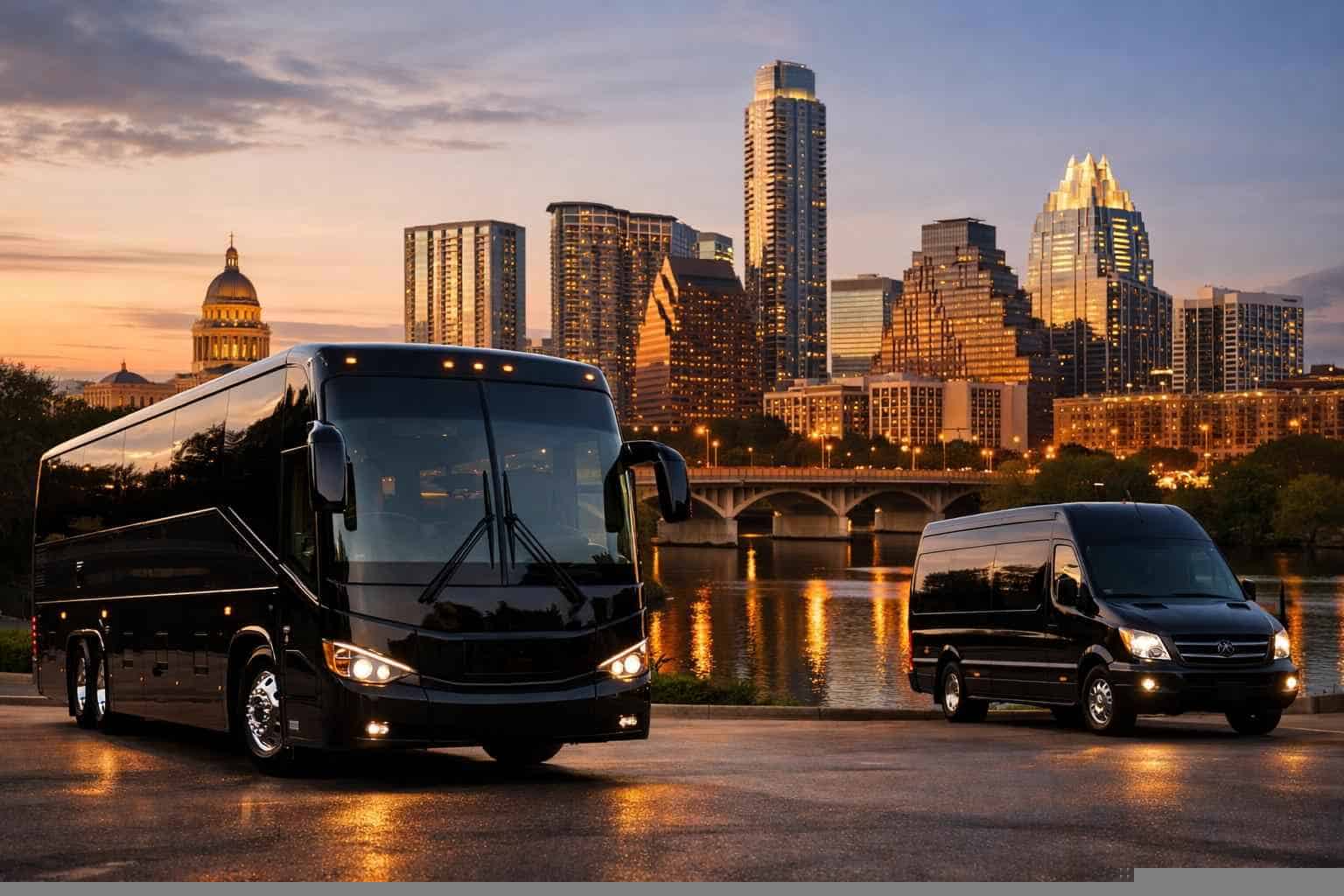 Austin Texas Black Party Buses For Events