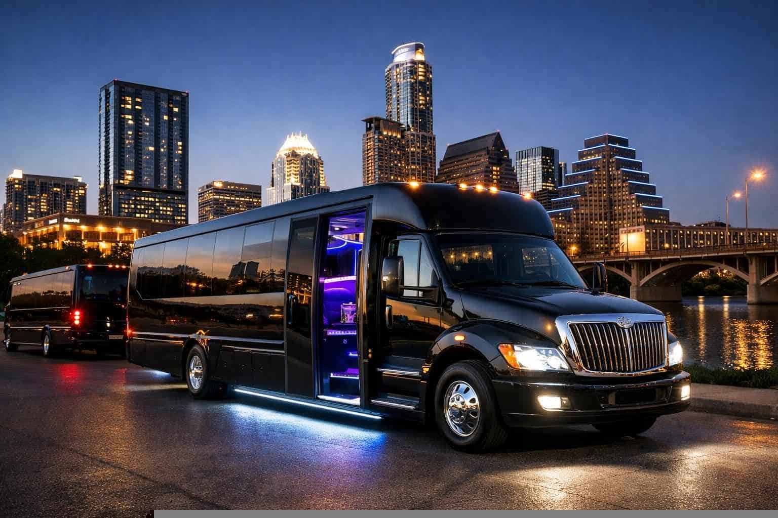 Luxury Limo Buses For Austin Events
