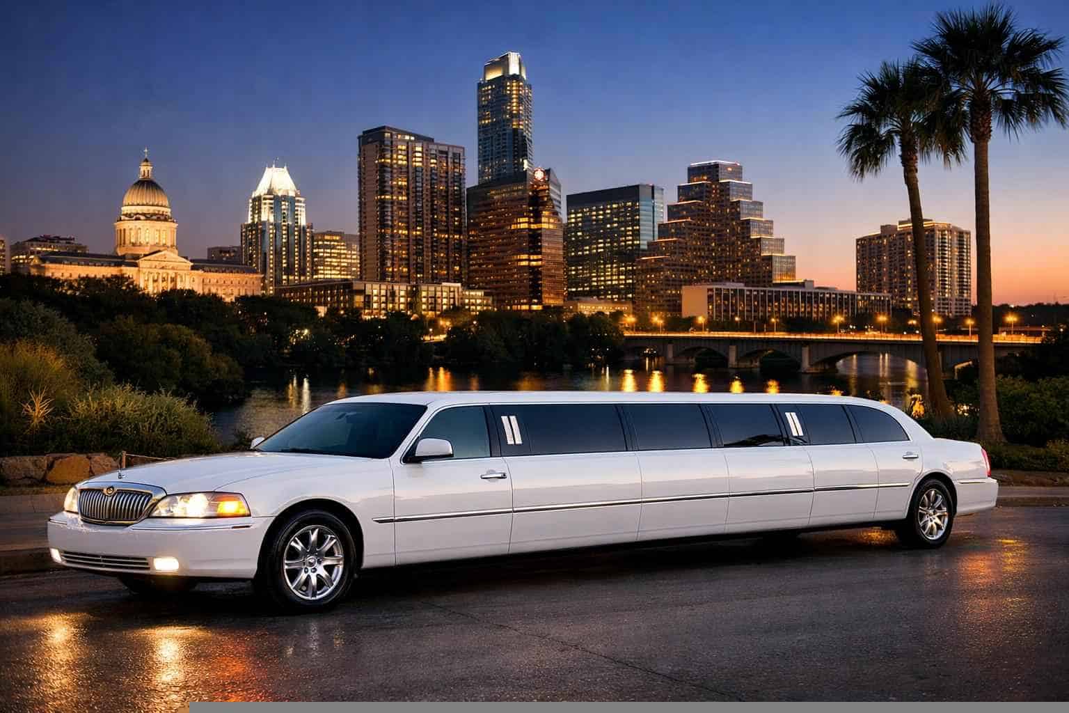 White Stretch Limos And SUV Limos In Austin