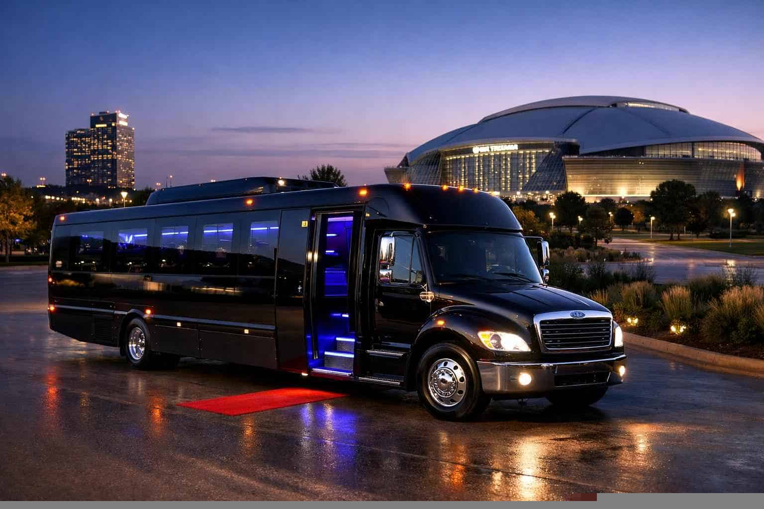 Best Black Party Bus Company In Arlington TX