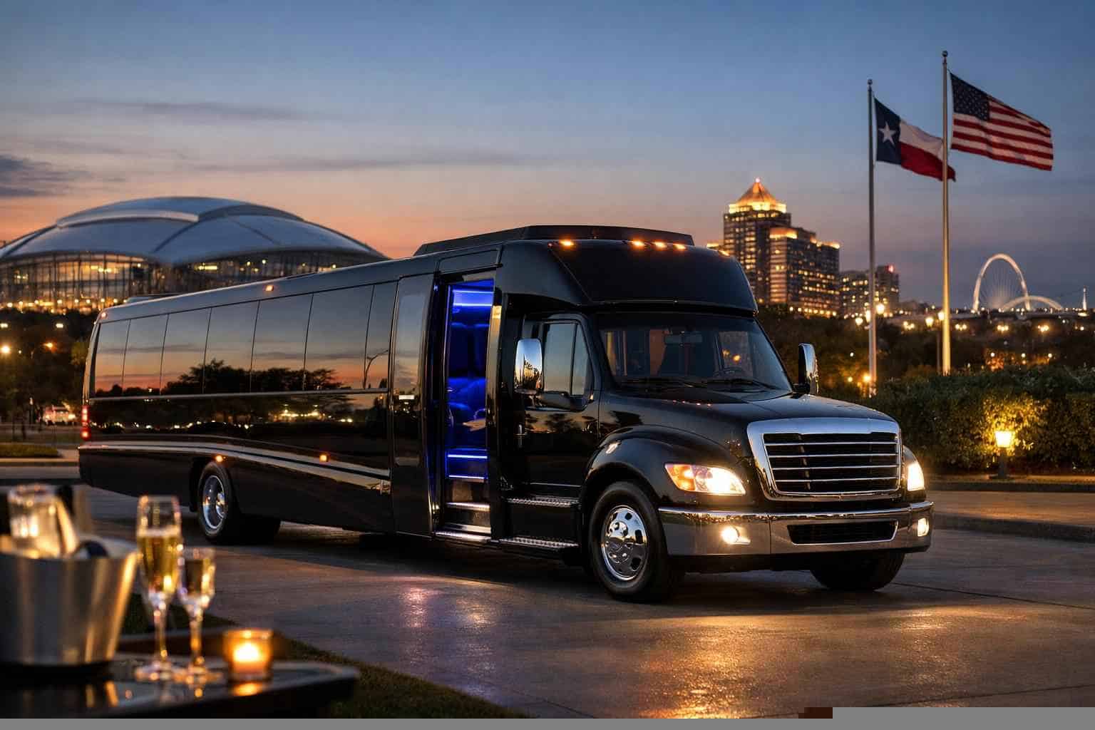 Best Arlington TX Limo Bus Company