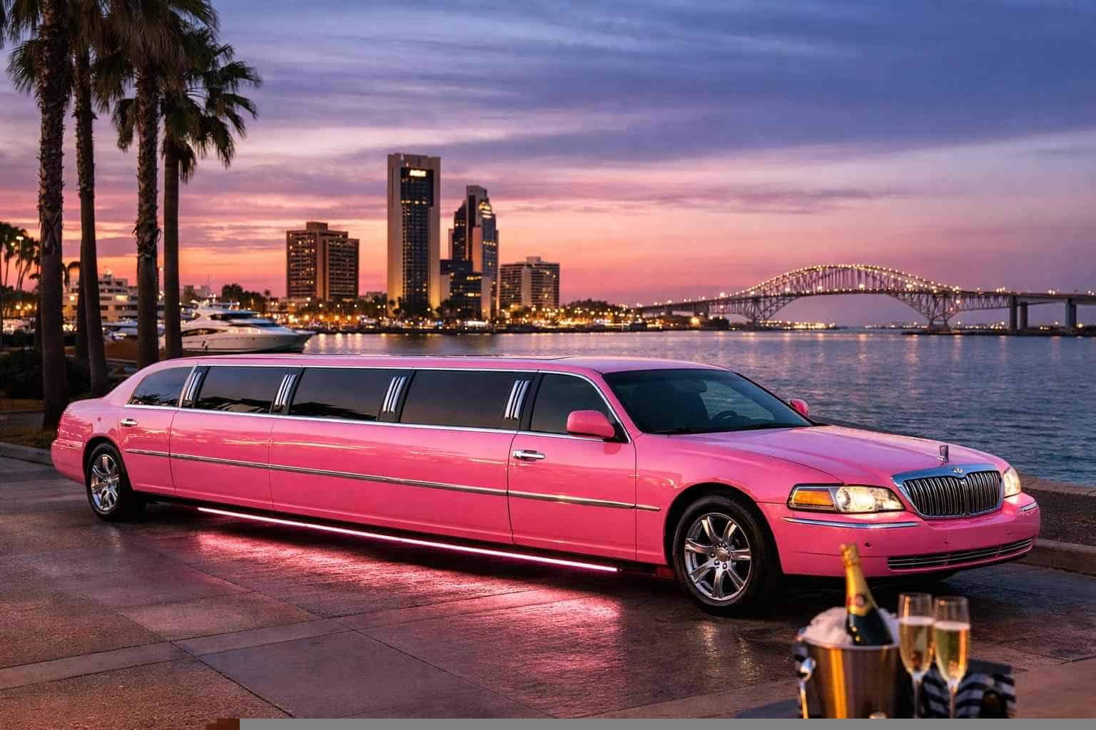 Best Corpus Christi TX Pink Limo Company