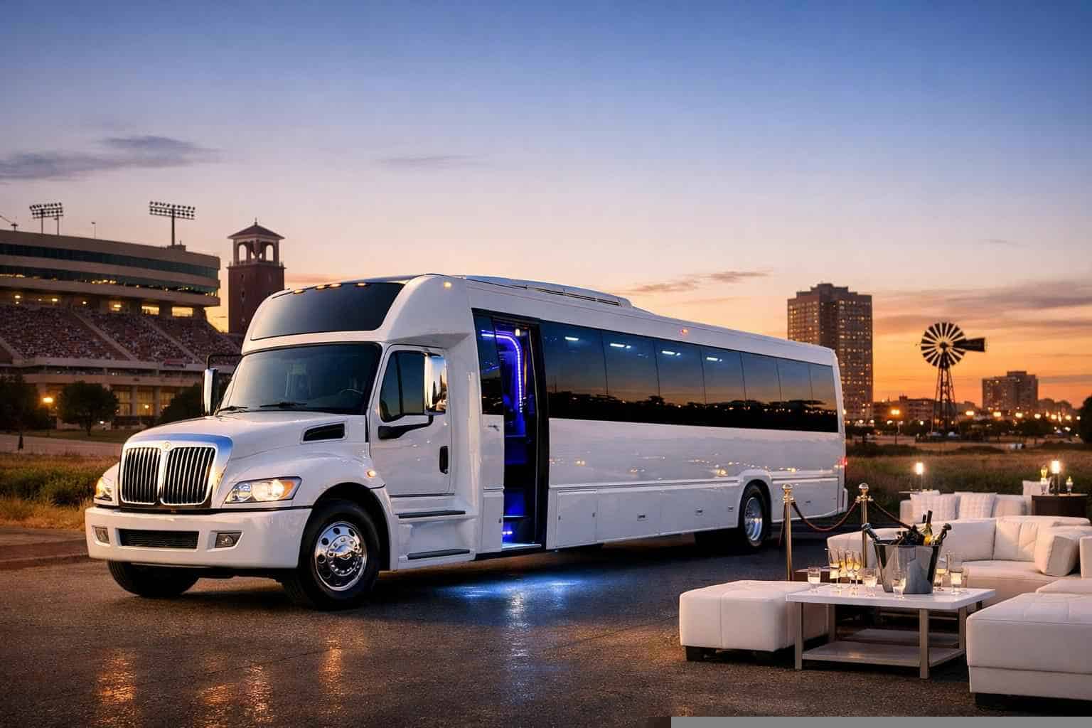 Best Lubbock TX White Bus Company
