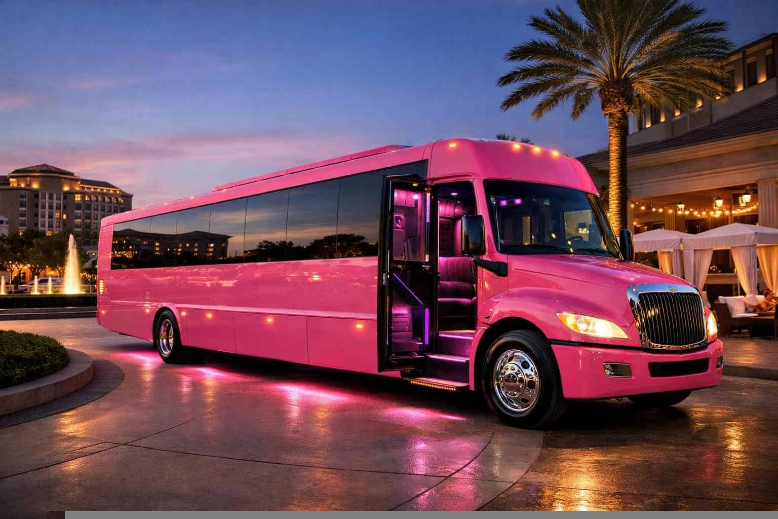 Best Plano TX Pink Bus Company