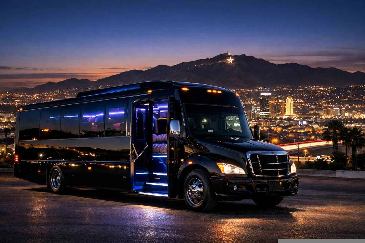 Luxury Black Party Bus Services In El Paso