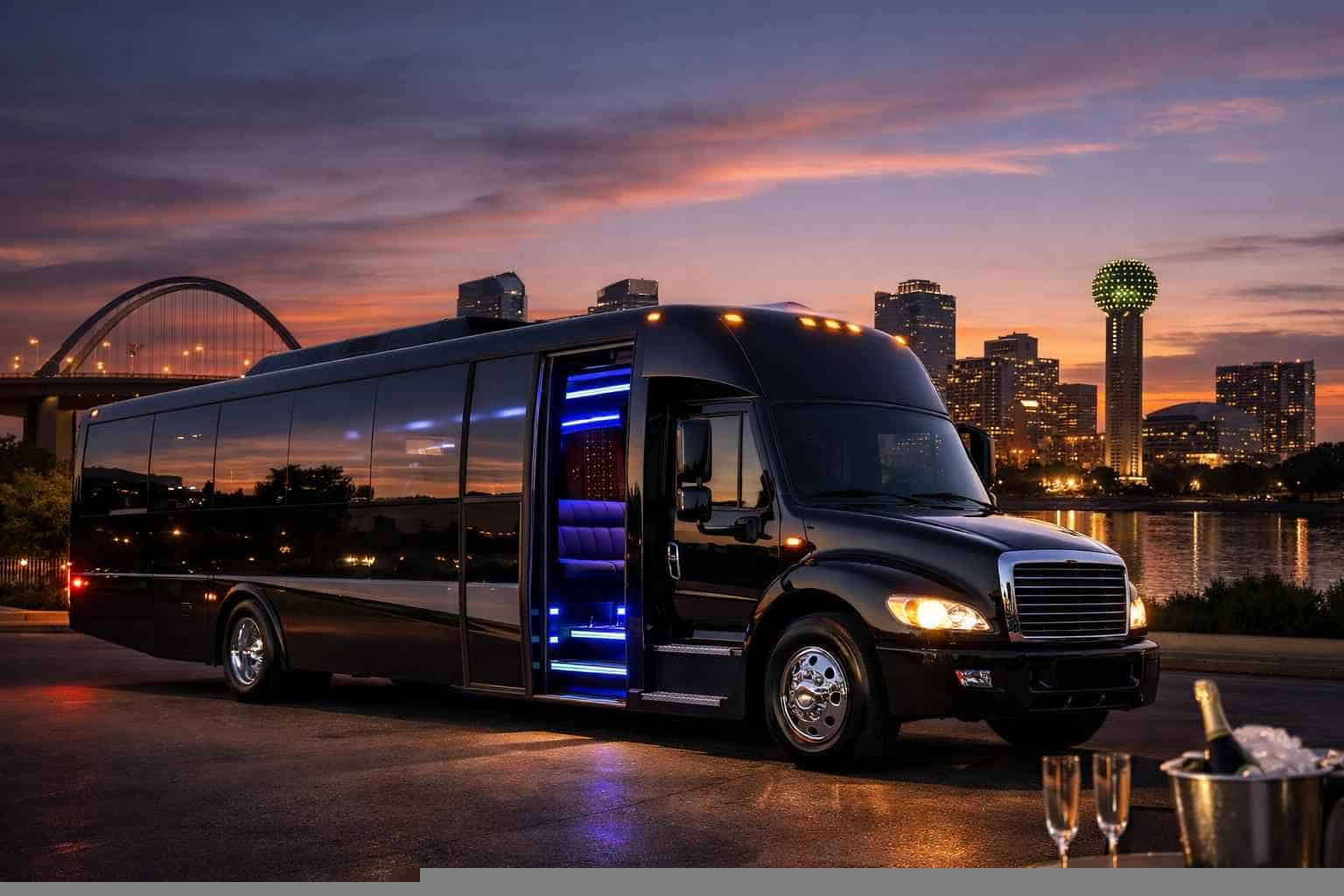 Black Party Bus Services In Irving Texas