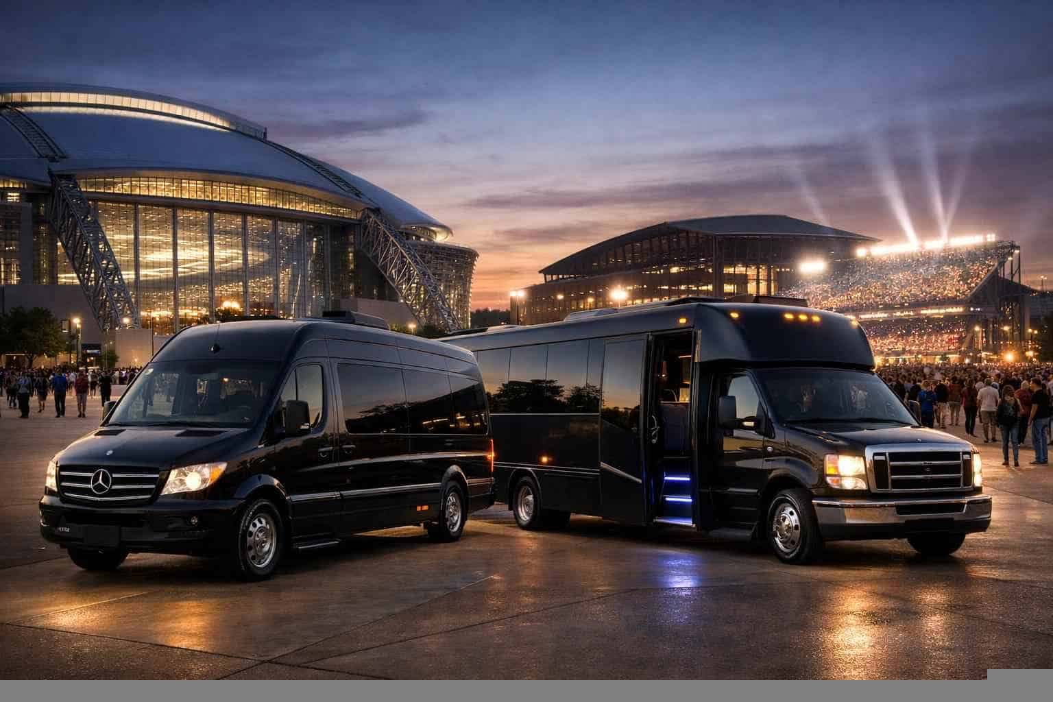 Can I book Arlington Texas shuttles for popular venues and stadiums?