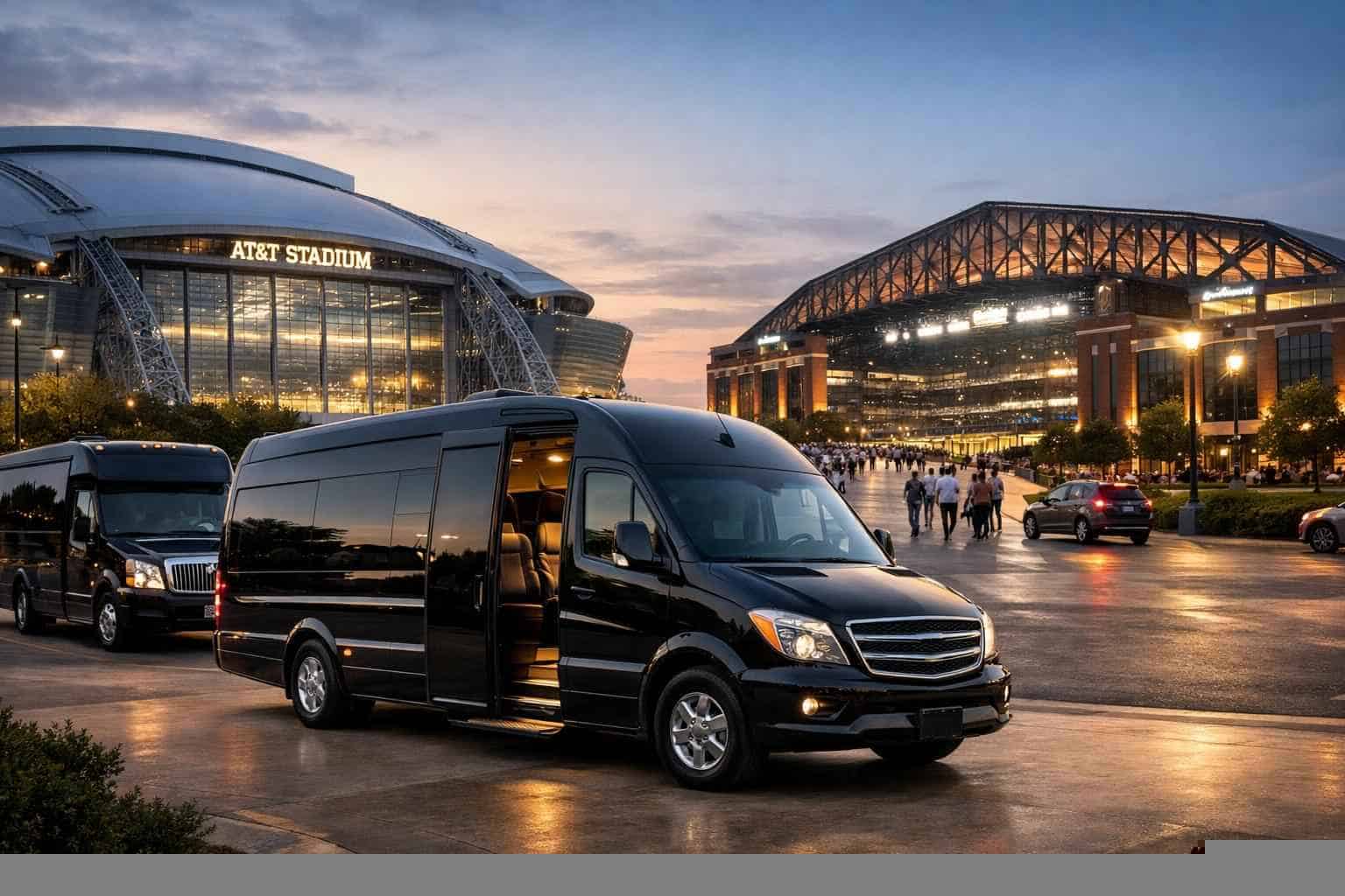 Can I book Arlington Texas shuttles for popular venues and stadiums?