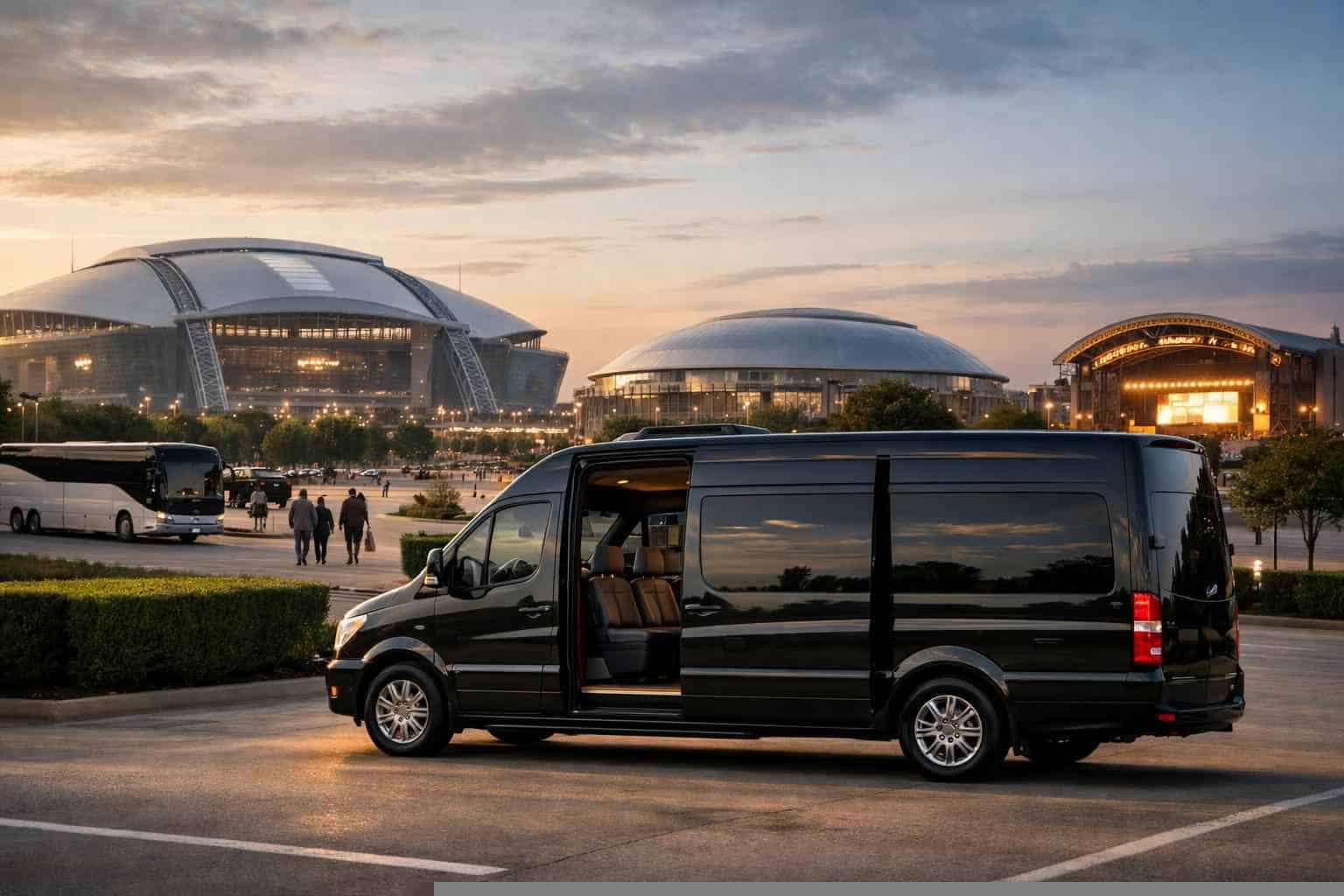 Can I book Arlington Texas shuttles for popular venues and stadiums?