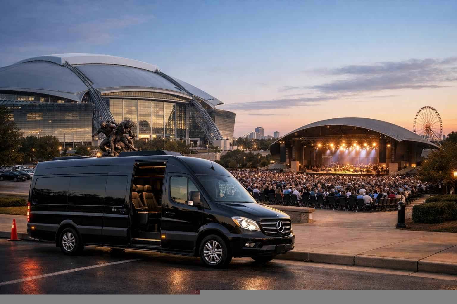 Can I book Arlington Texas shuttles for popular venues and stadiums?