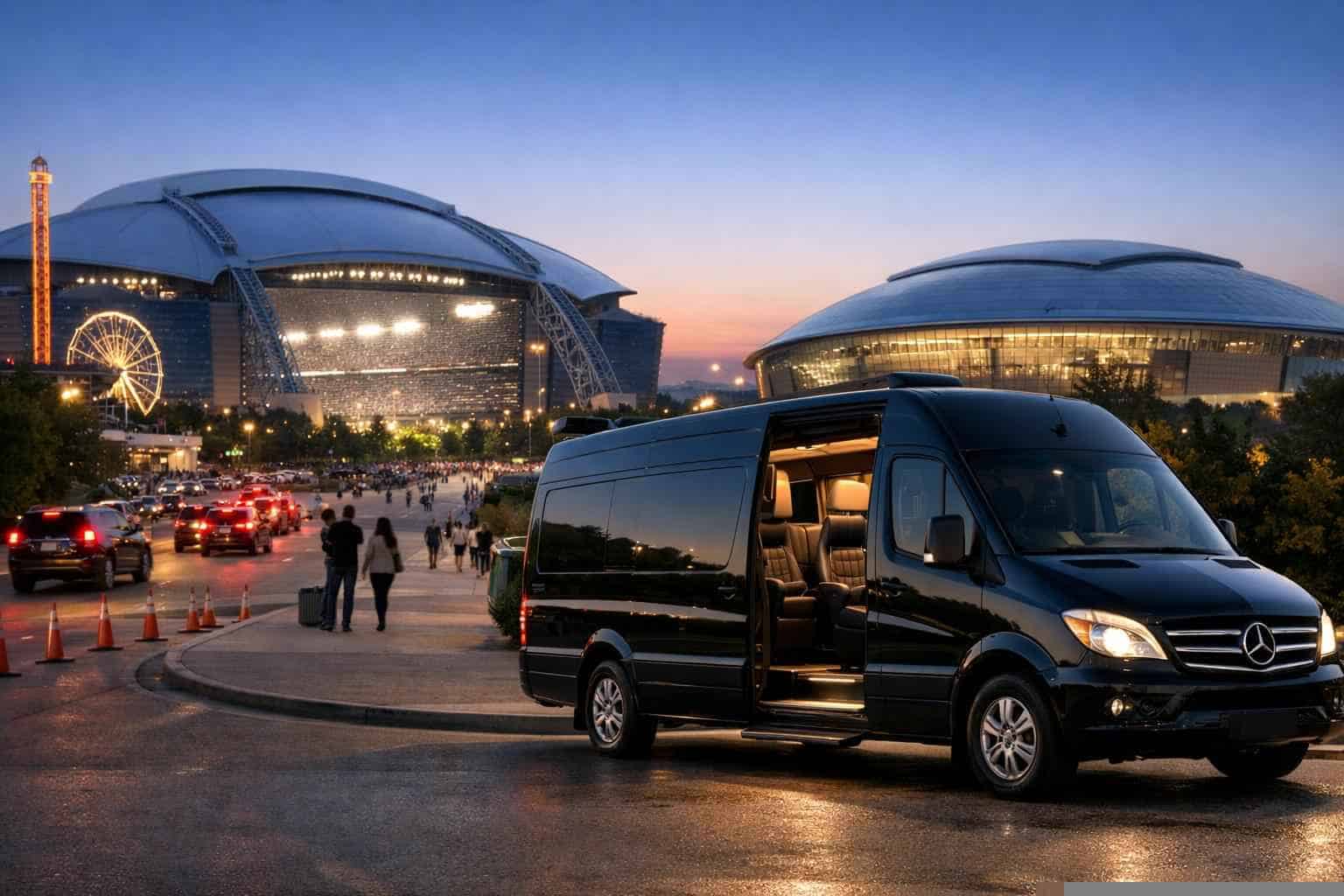 Can I book Arlington Texas shuttles for popular venues and stadiums?