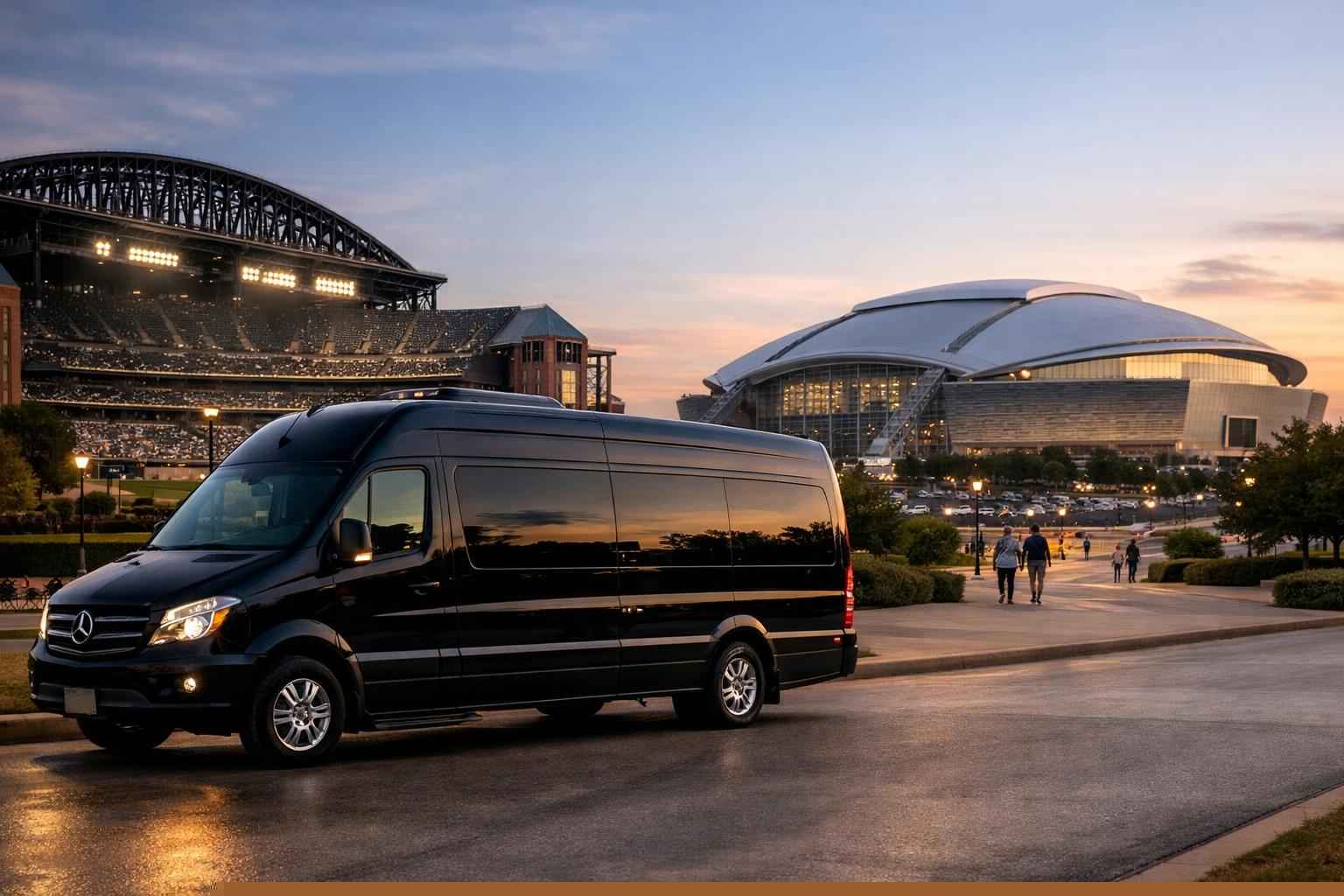 Can I book Arlington Texas shuttles for popular venues and stadiums