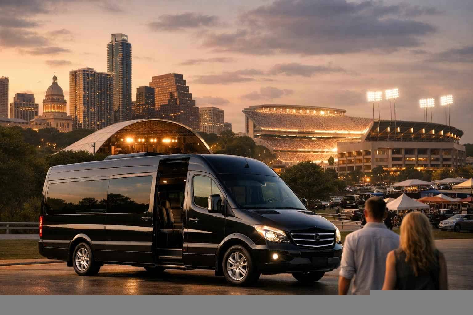 Can I book Austin Texas shuttles for popular venues and stadiums