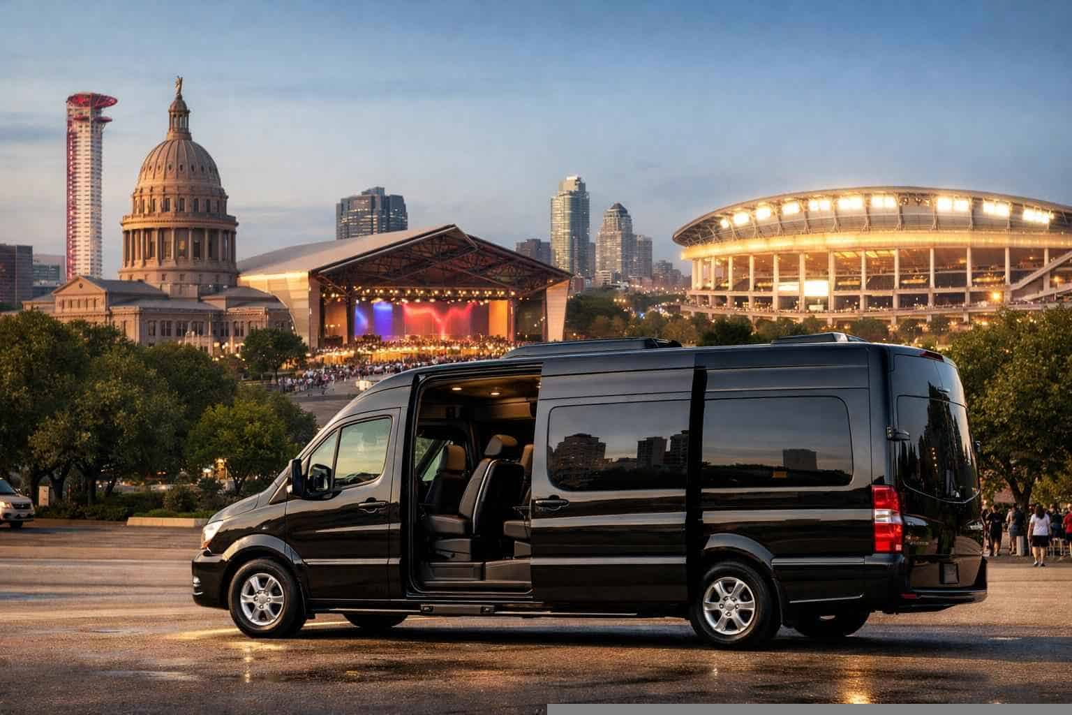 Can I book Austin Texas shuttles for popular venues and stadiums?
