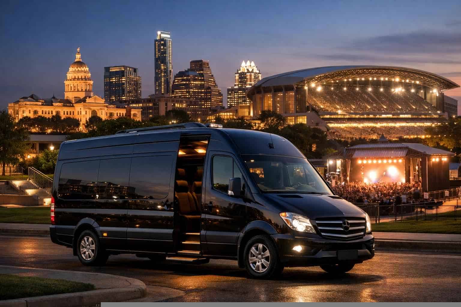 Can I book Austin Texas shuttles for popular venues and stadiums?