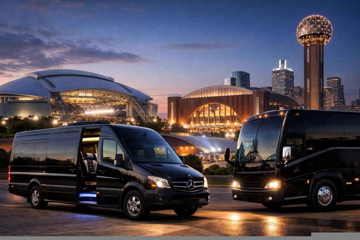 Can I book Dallas Texas shuttles for popular venues and stadiums