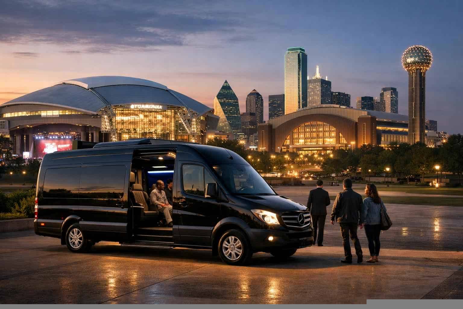 Can I book Dallas Texas shuttles for popular venues and stadiums