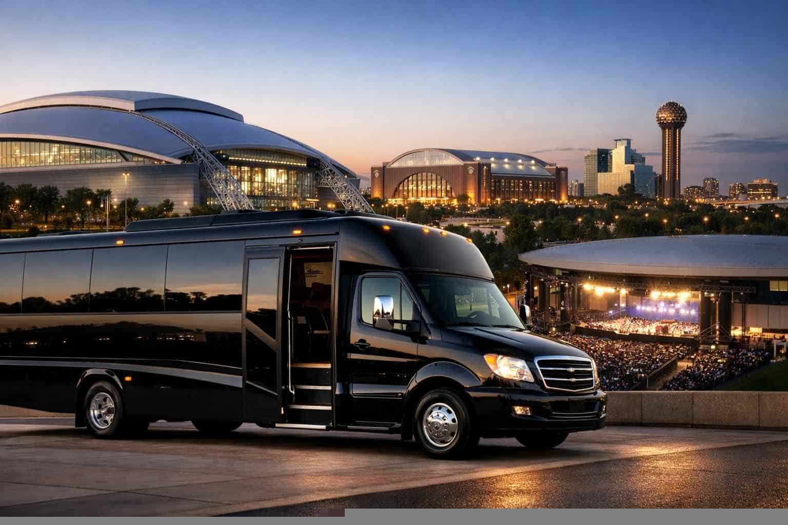 Can I book Dallas Texas shuttles for popular venues and stadiums