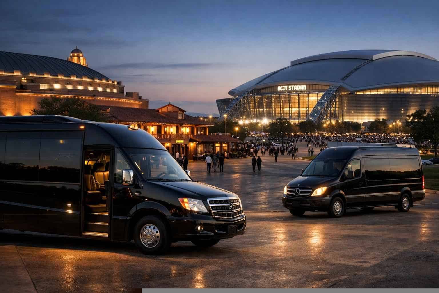 Can I book Fort Worth Texas shuttles for popular venues and stadiums?