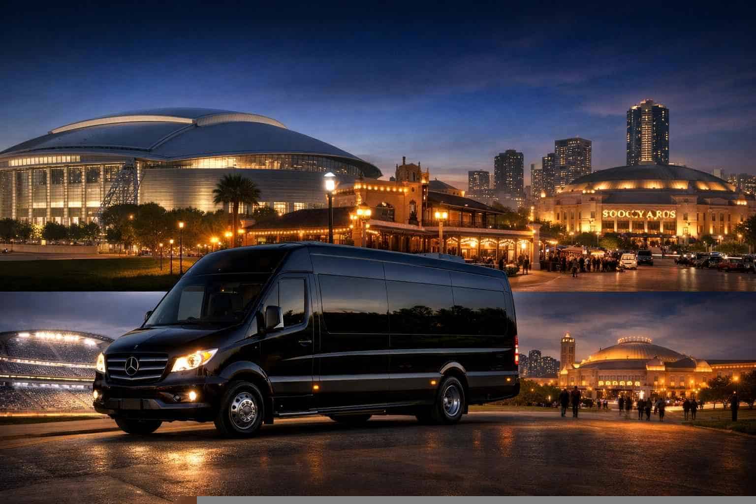 Can I book Fort Worth Texas shuttles for popular venues and stadiums?