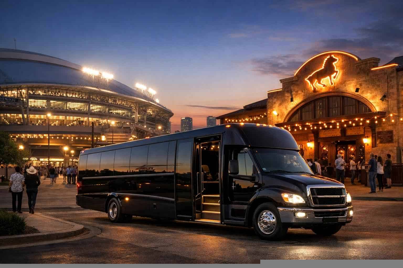 Can I book Fort Worth Texas shuttles for popular venues and stadiums?