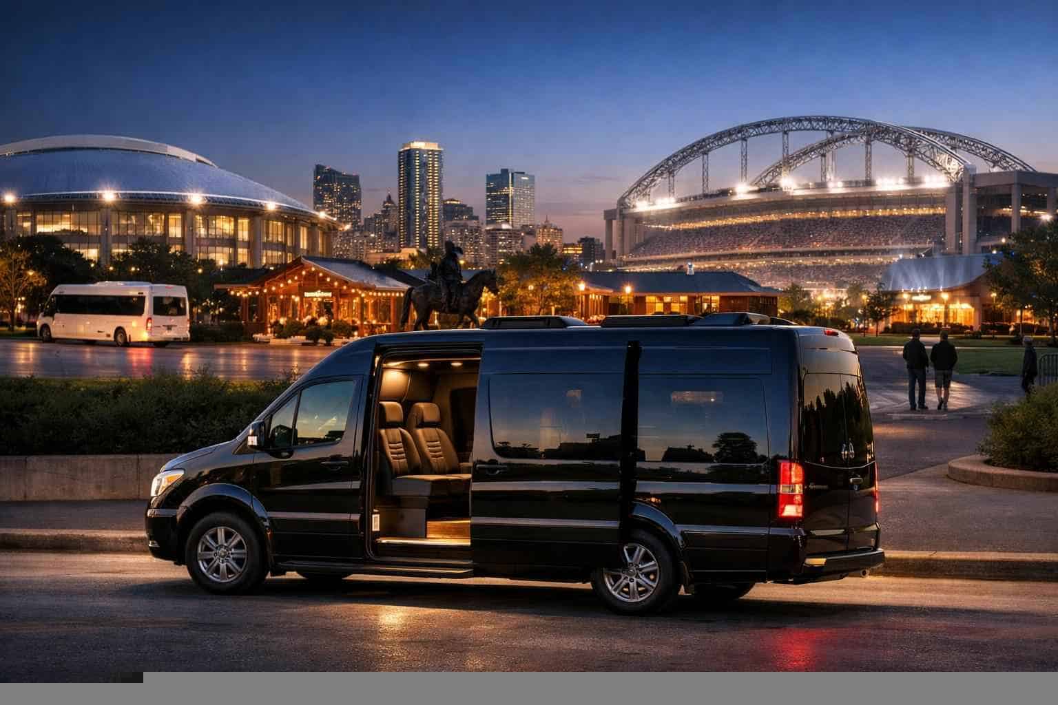 Can I book Fort Worth Texas shuttles for popular venues and stadiums