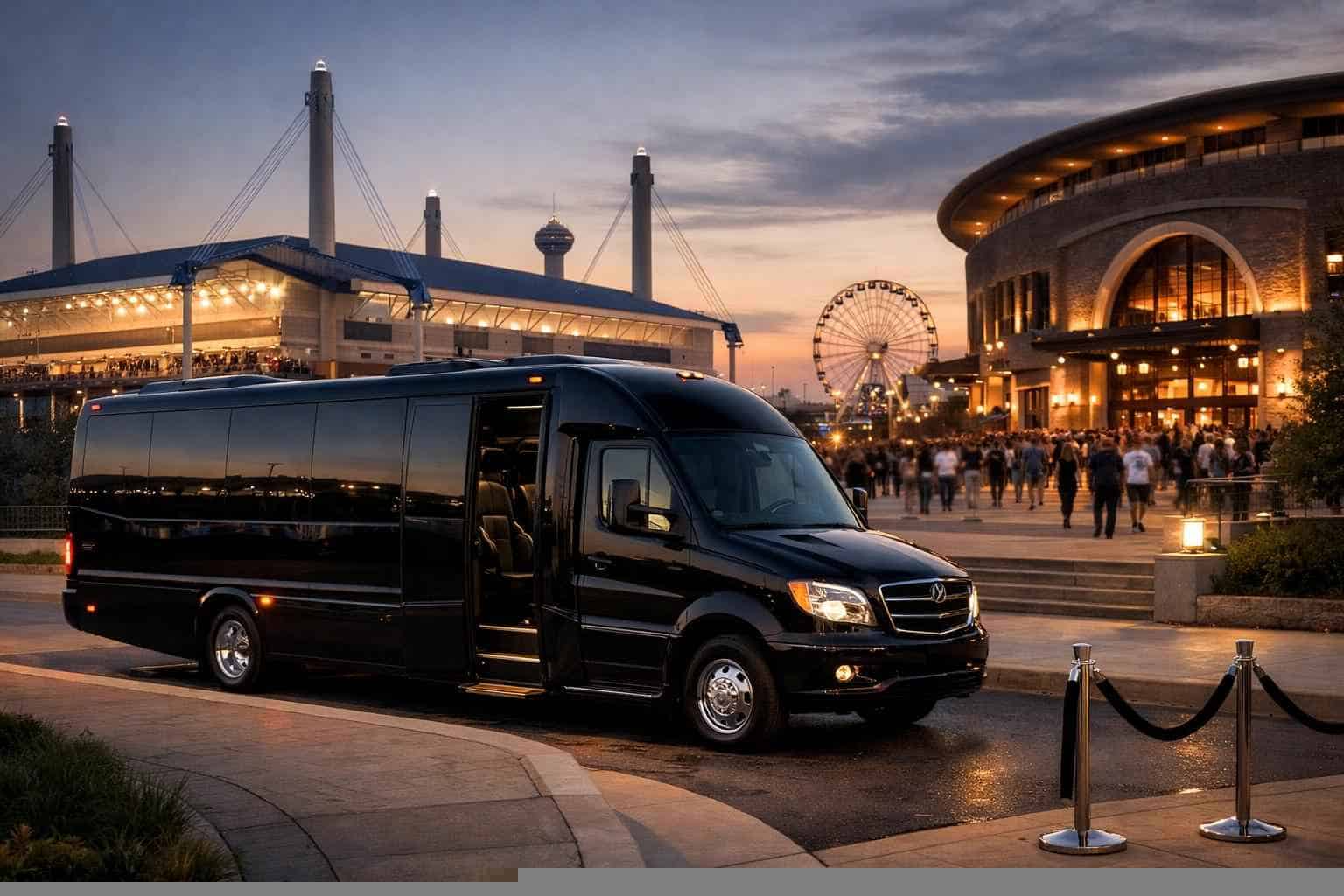 Can I book San Antonio Texas shuttles for popular venues and stadiums?