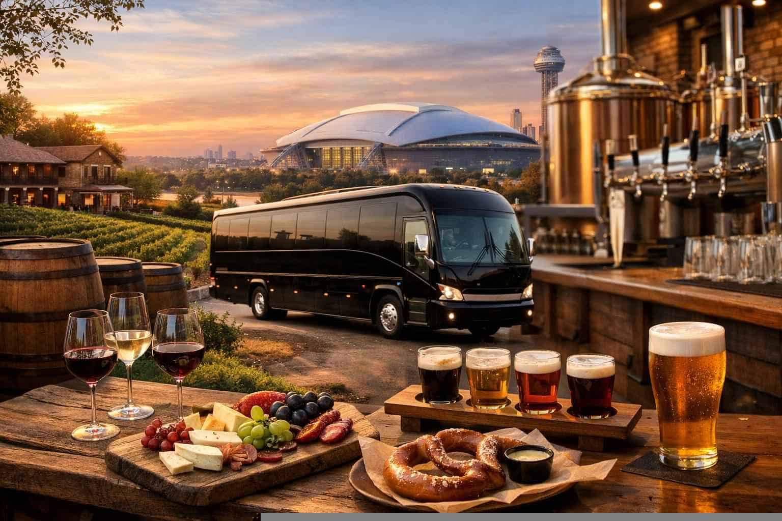 Can You Handle Multi Stop Winery Brewery City Tours Around Arlington Texas?