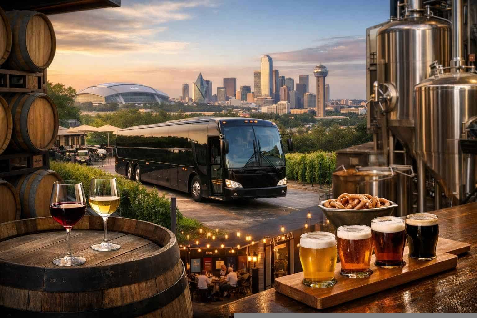 Can You Handle Multi Stop Winery Brewery City Tours Around Arlington Texas