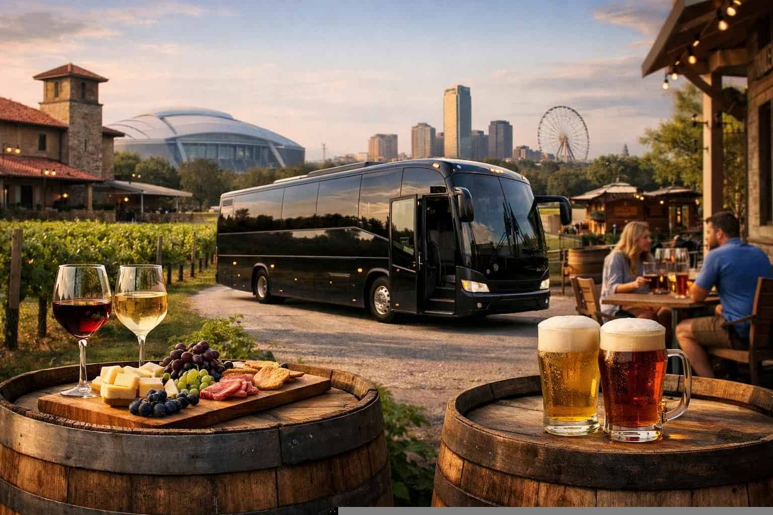 Can You Handle Multi Stop Winery Brewery City Tours Around Arlington Texas