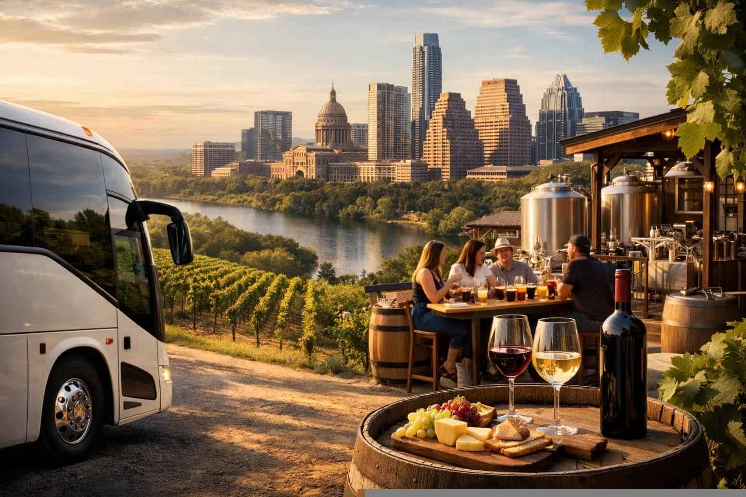Can You Handle Multi Stop Winery Brewery City Tours Around Austin Texas