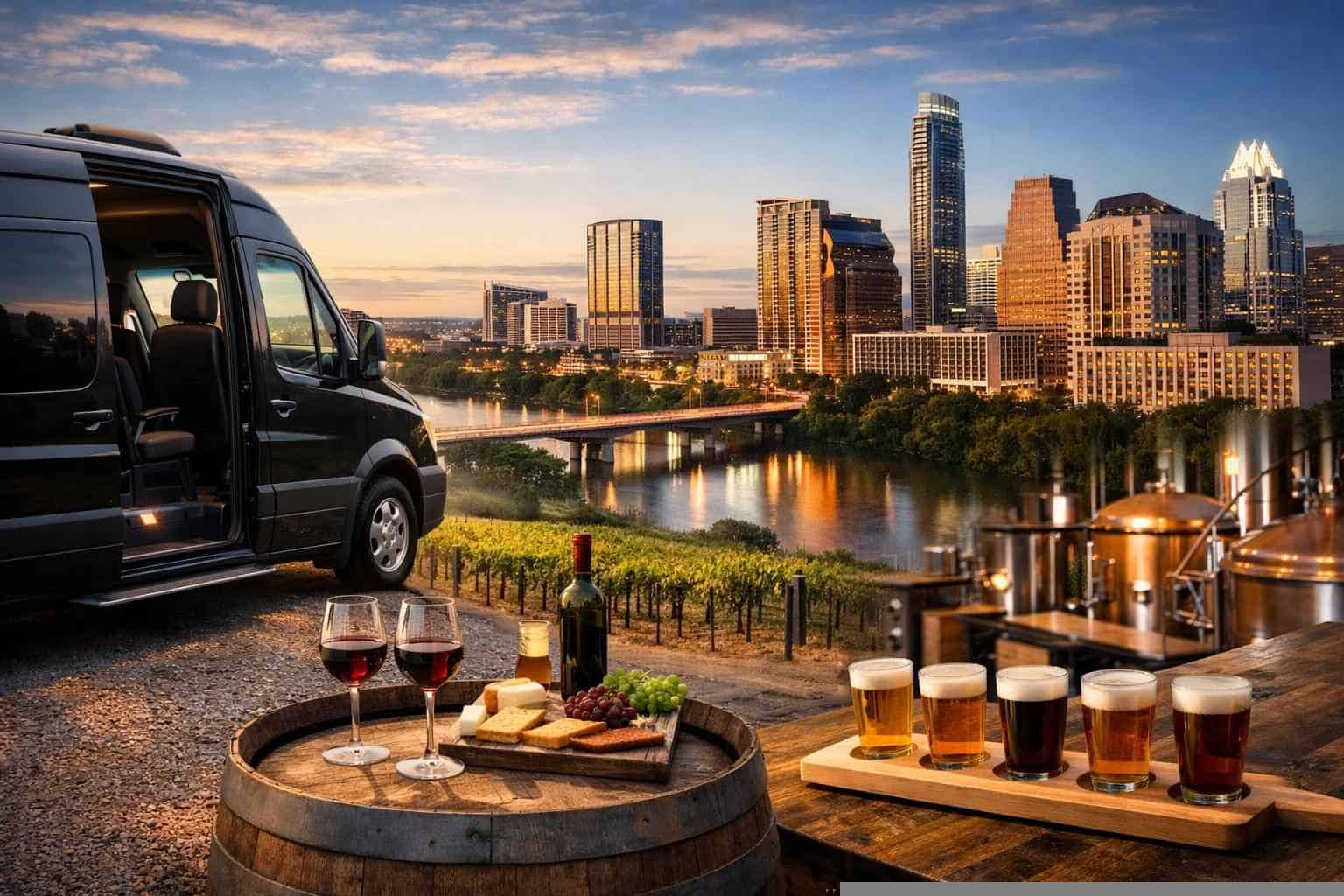 Can You Handle Multi Stop Winery Brewery City Tours Around Austin Texas
