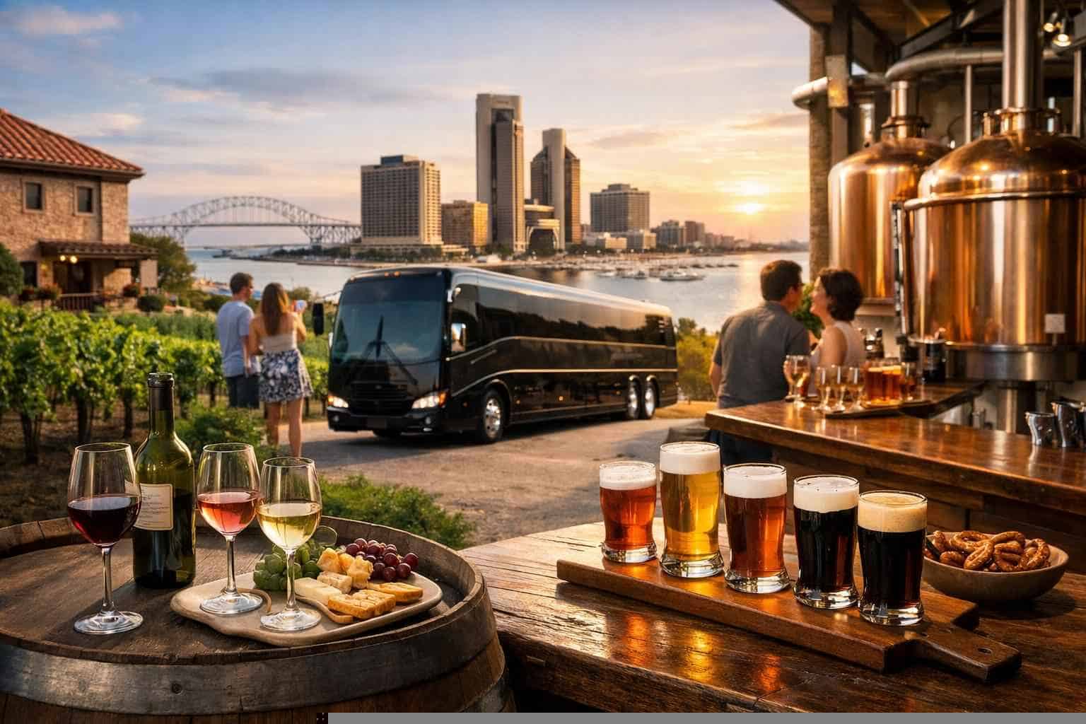 Can You Handle Multi-Stop Winery Brewery City Tours Around Corpus Christi Texas