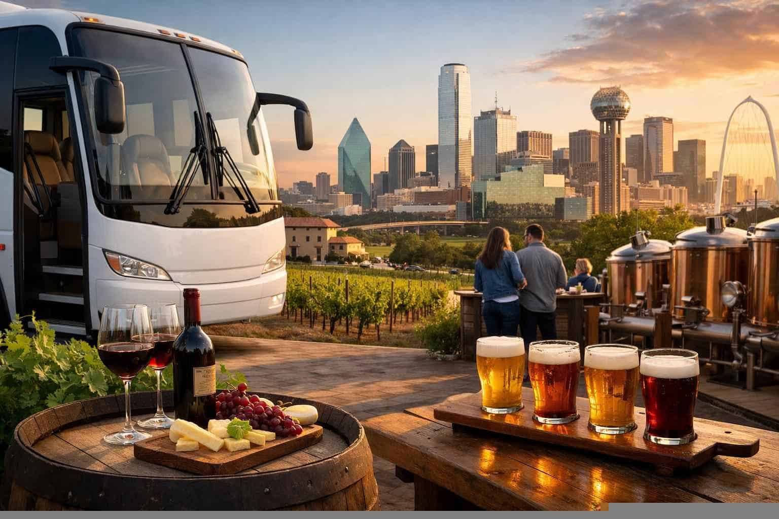 Can You Handle Multi Stop Winery Brewery City Tours Around Dallas Texas?