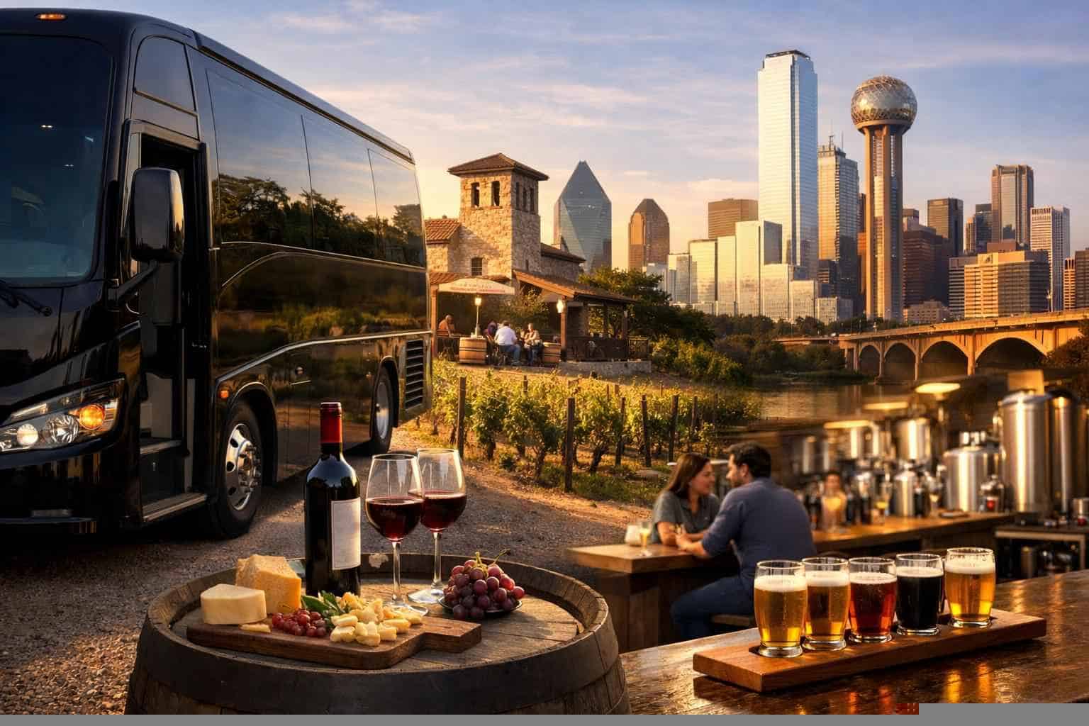 Can You Handle Multi Stop Winery Brewery City Tours Around Dallas Texas?
