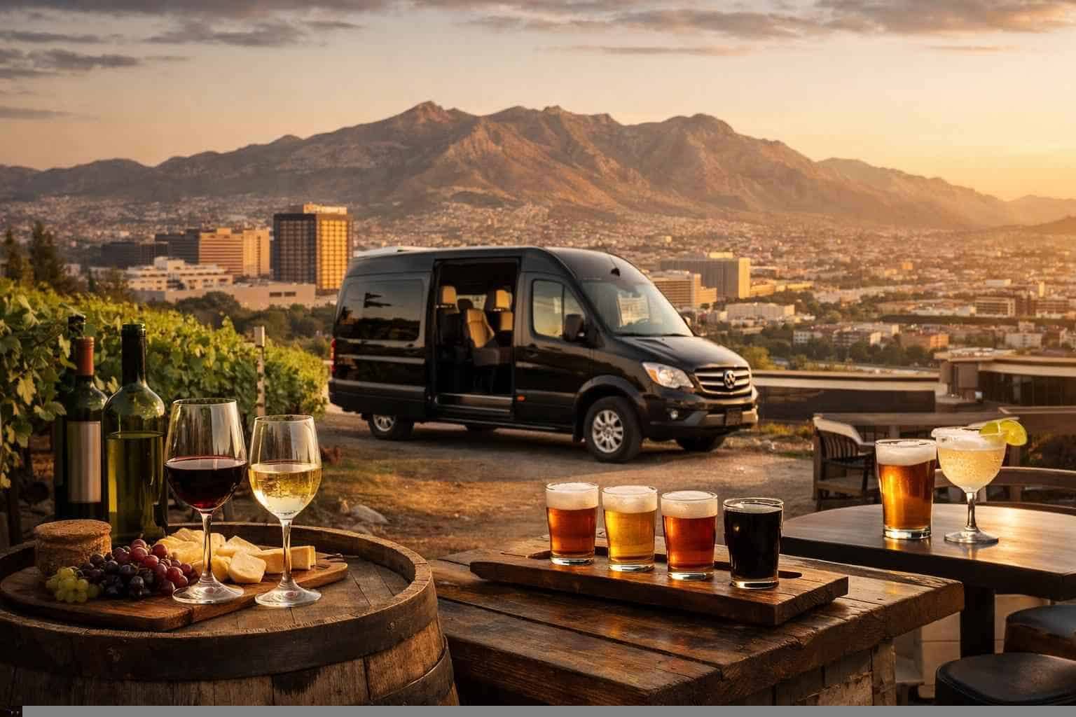 Can you handle multi-stop winery brewery city tours around El Paso Texas?