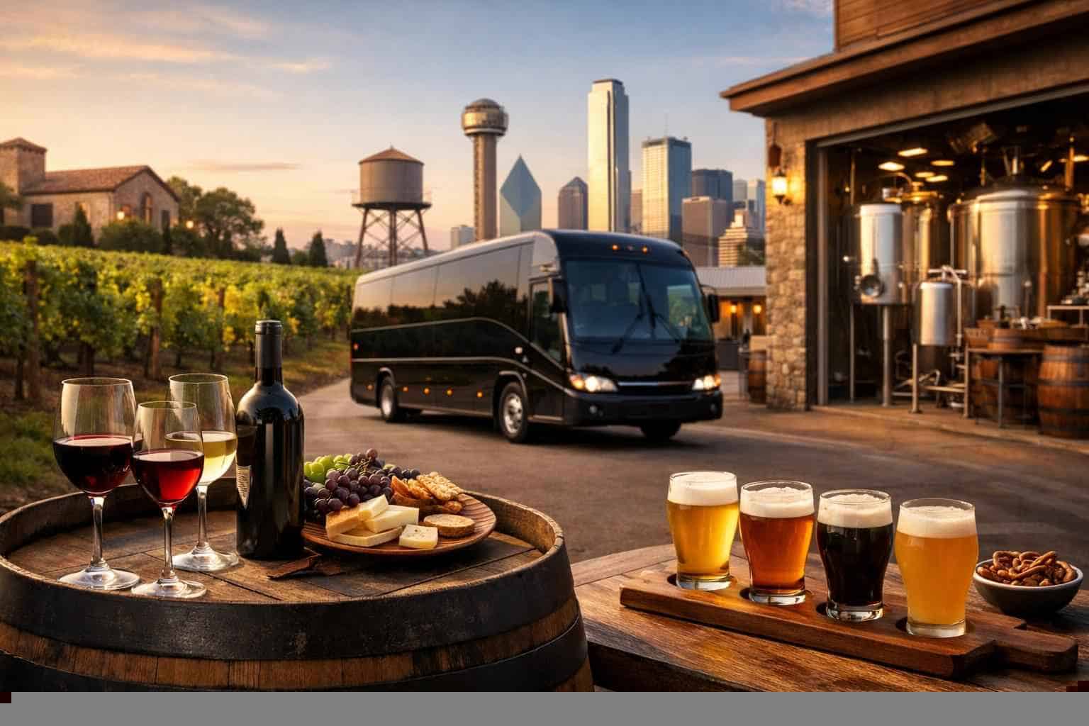Can You Handle Multi Stop Winery Brewery City Tours Around Garland Texas?