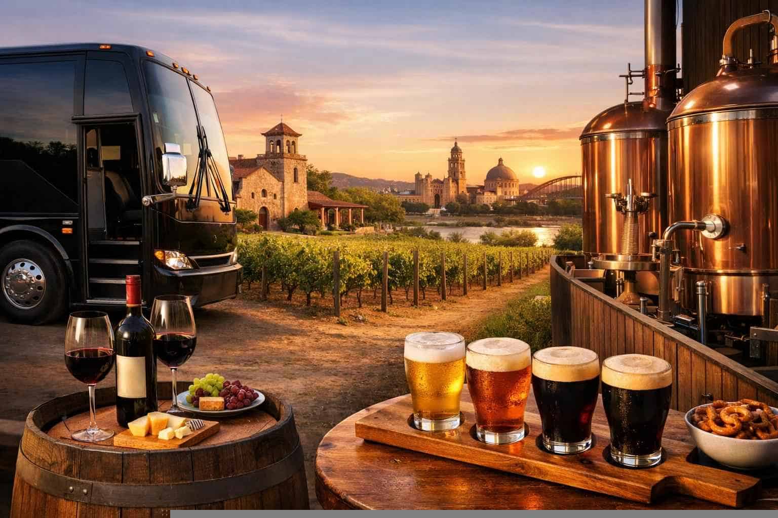 Can You Handle Multi-Stop Winery Brewery City Tours Around Laredo Texas?