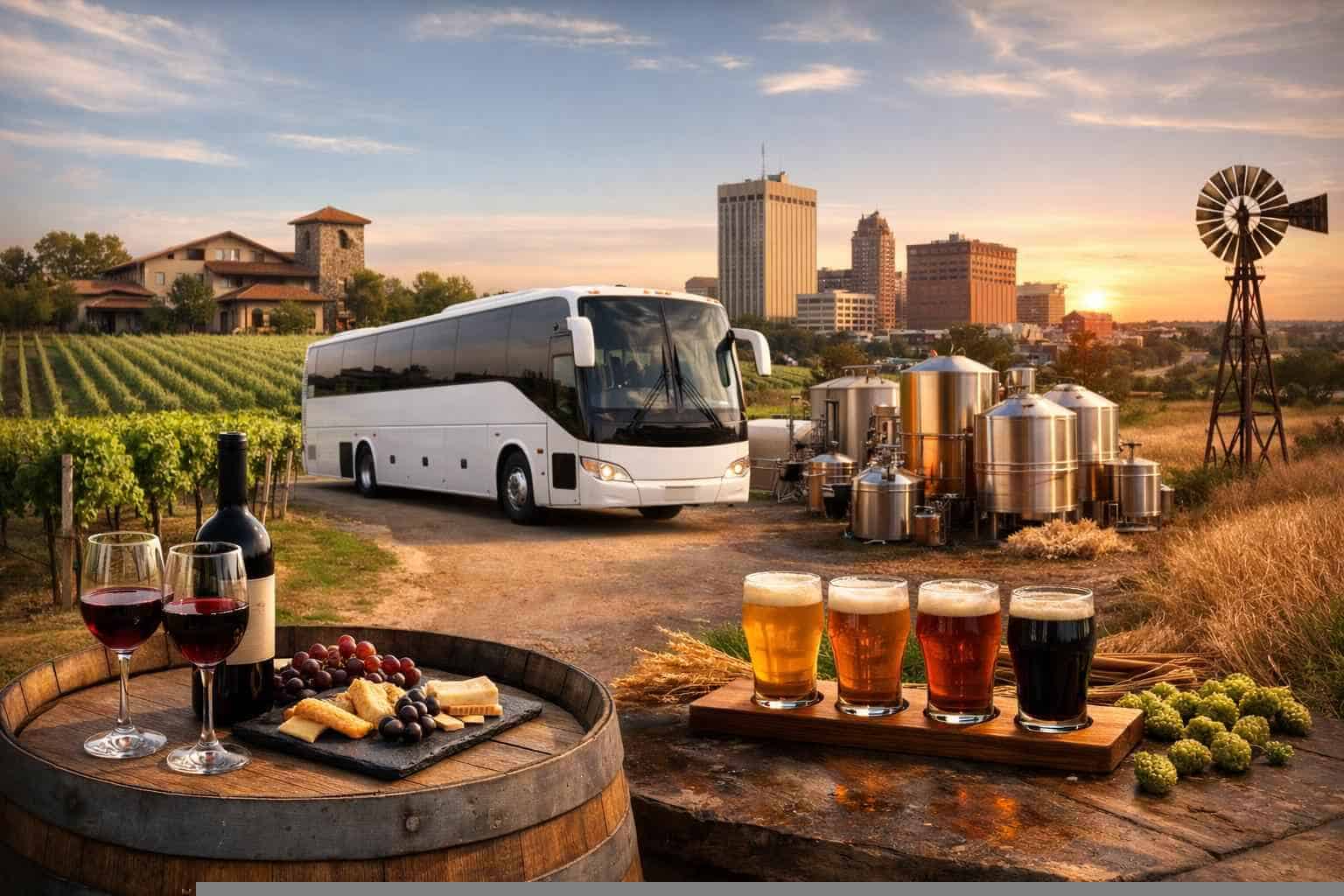 Can You Handle Multi Stop Winery Brewery City Tours Around Lubbock Texas?