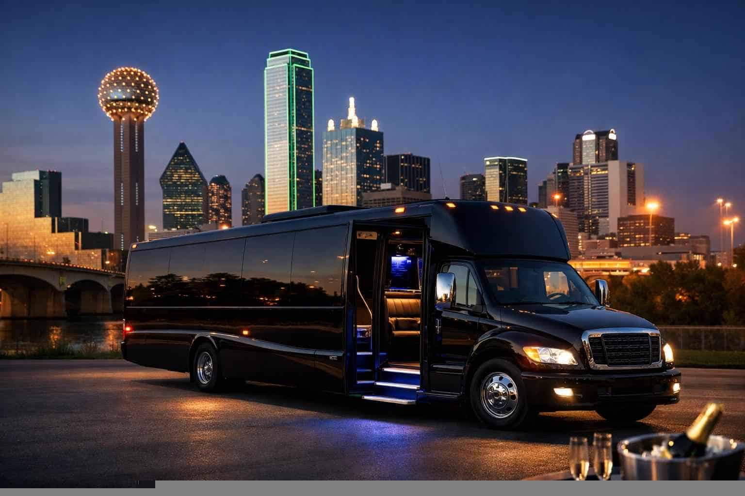 Dallas Texas Limo Bus Service For Groups