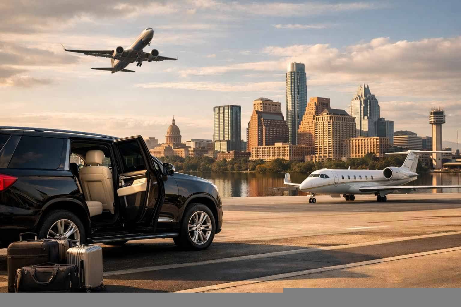 Do you offer transfers between Austin Texas and the main airports