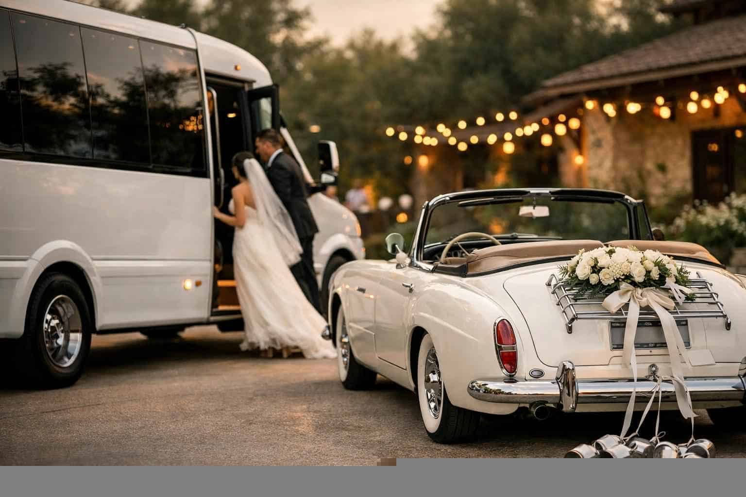 Do You Provide Wedding Day Shuttles And A Classic Vintage Getaway Car In Irving Texas?