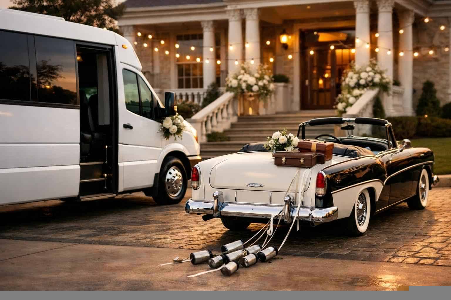 Do You Provide Wedding Day Shuttles And A Classic Or Vintage Getaway Car In Arlington Texas