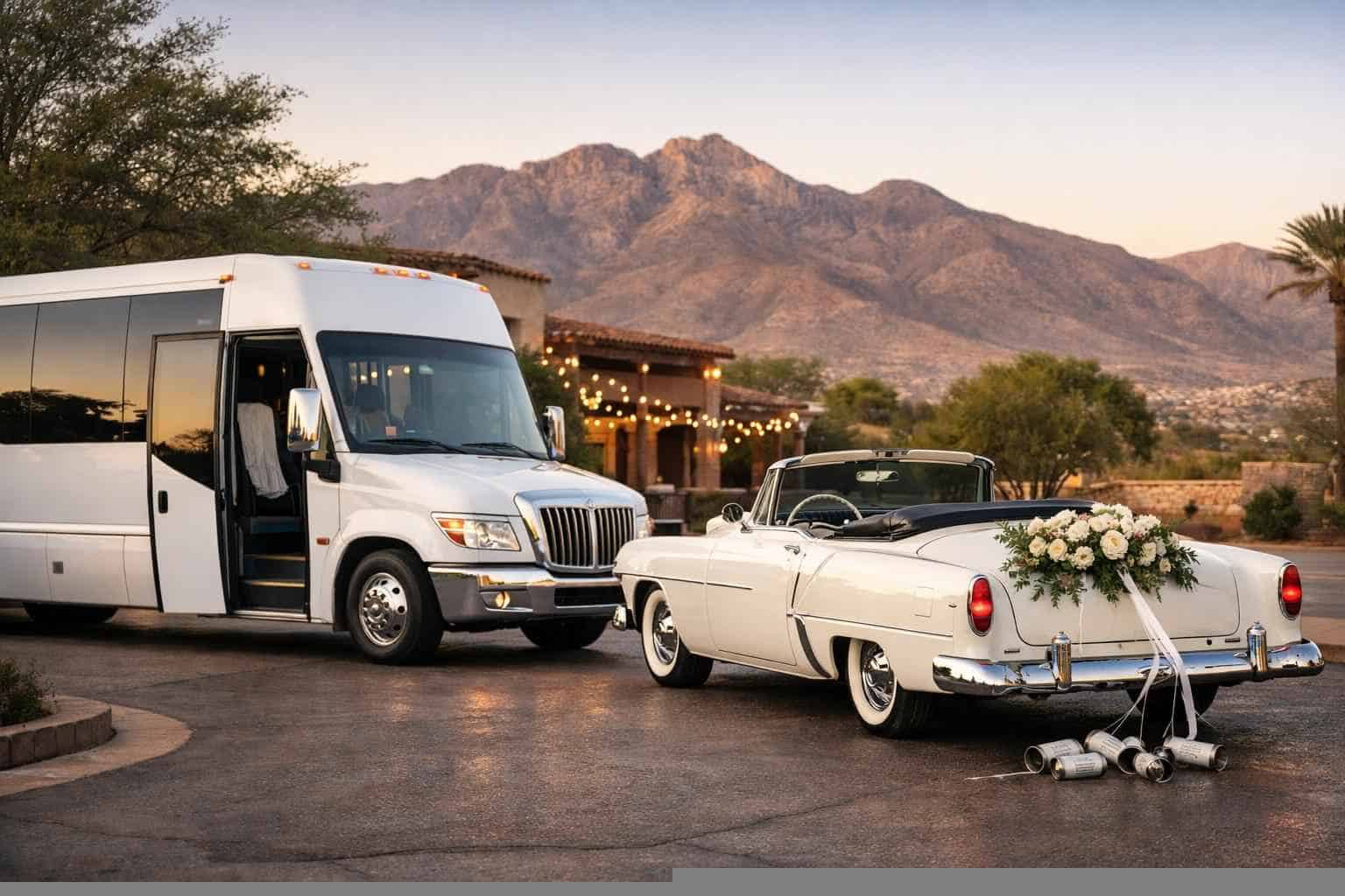Do You Provide Wedding Day Shuttles And A Classic Or Vintage Getaway Car In El Paso Texas?