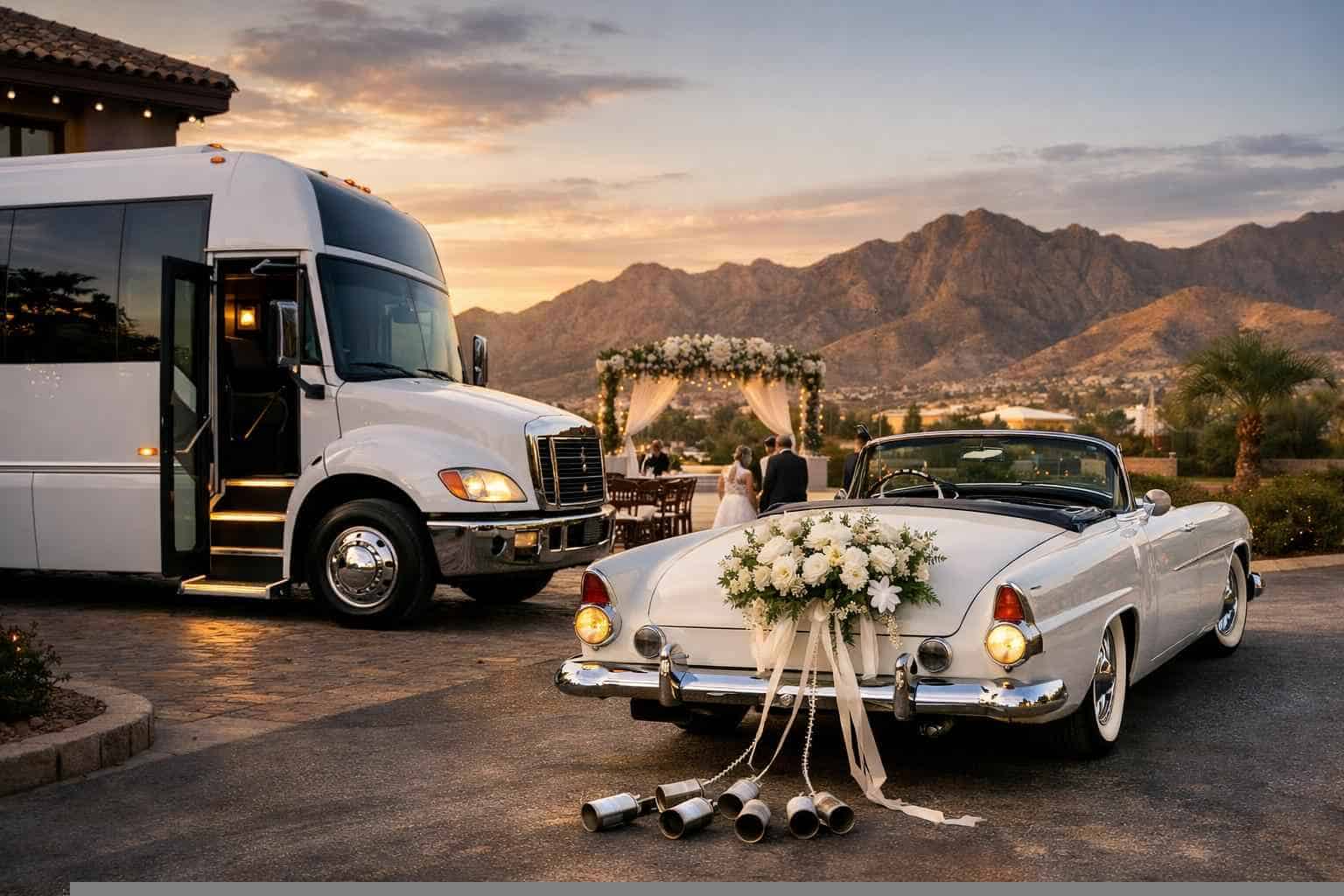 Do You Provide Wedding Day Shuttles And A Classic Or Vintage Getaway Car In El Paso Texas?