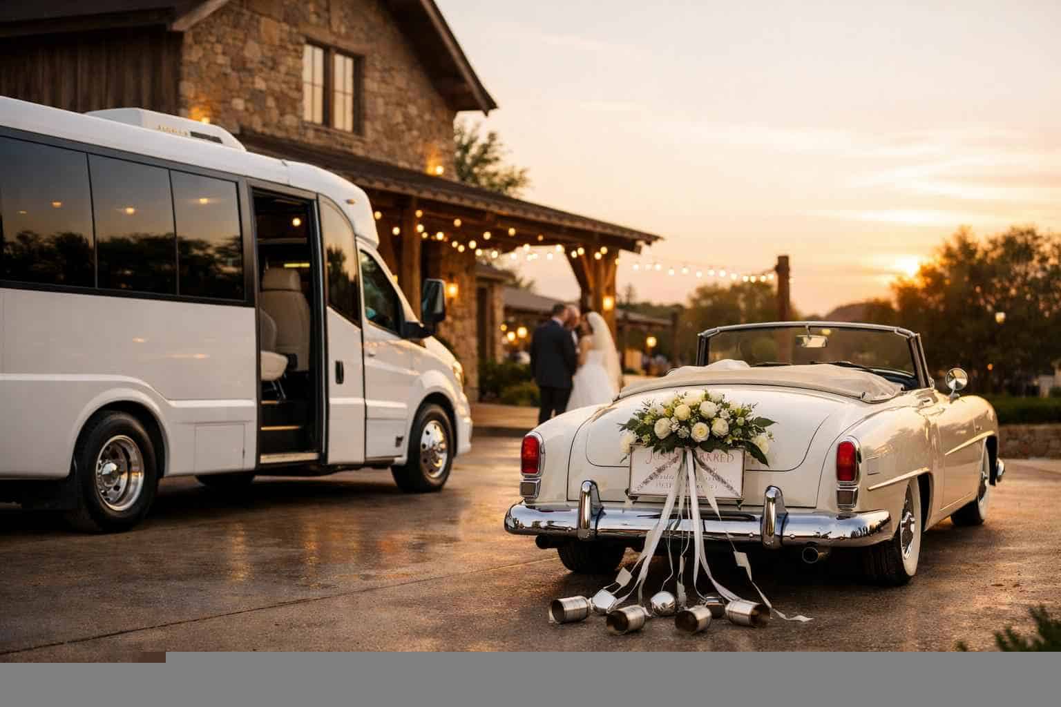 Do You Provide Wedding Day Shuttles And A Classic Vintage Getaway Car In Lubbock Texas