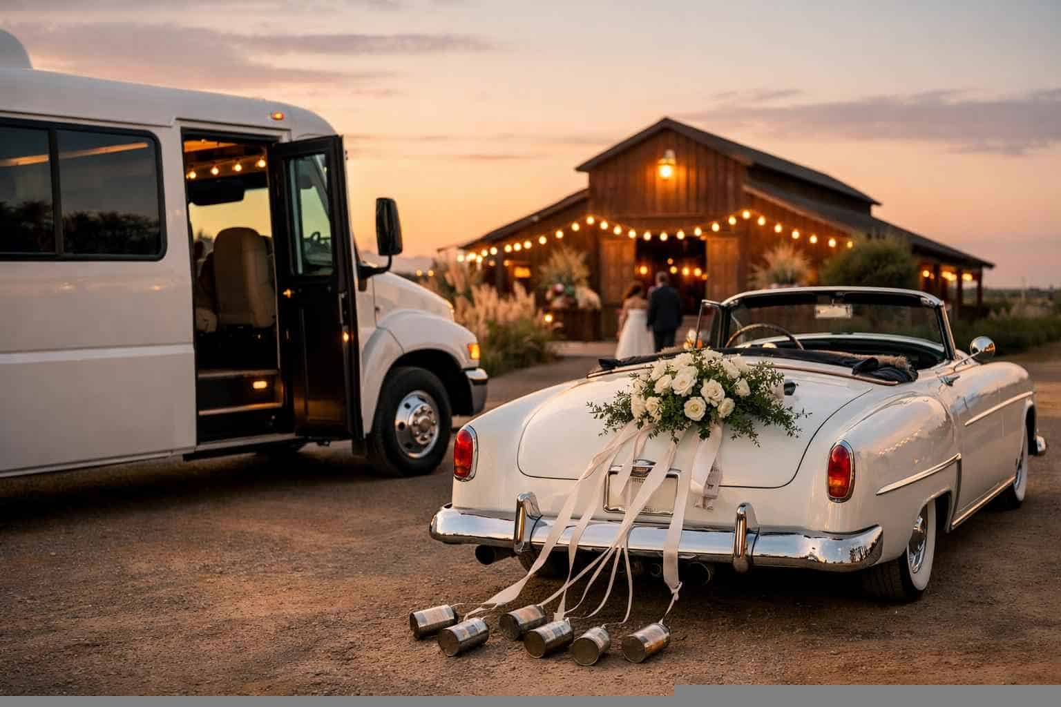 Do You Provide Wedding Day Shuttles And A Classic Vintage Getaway Car In Lubbock Texas?