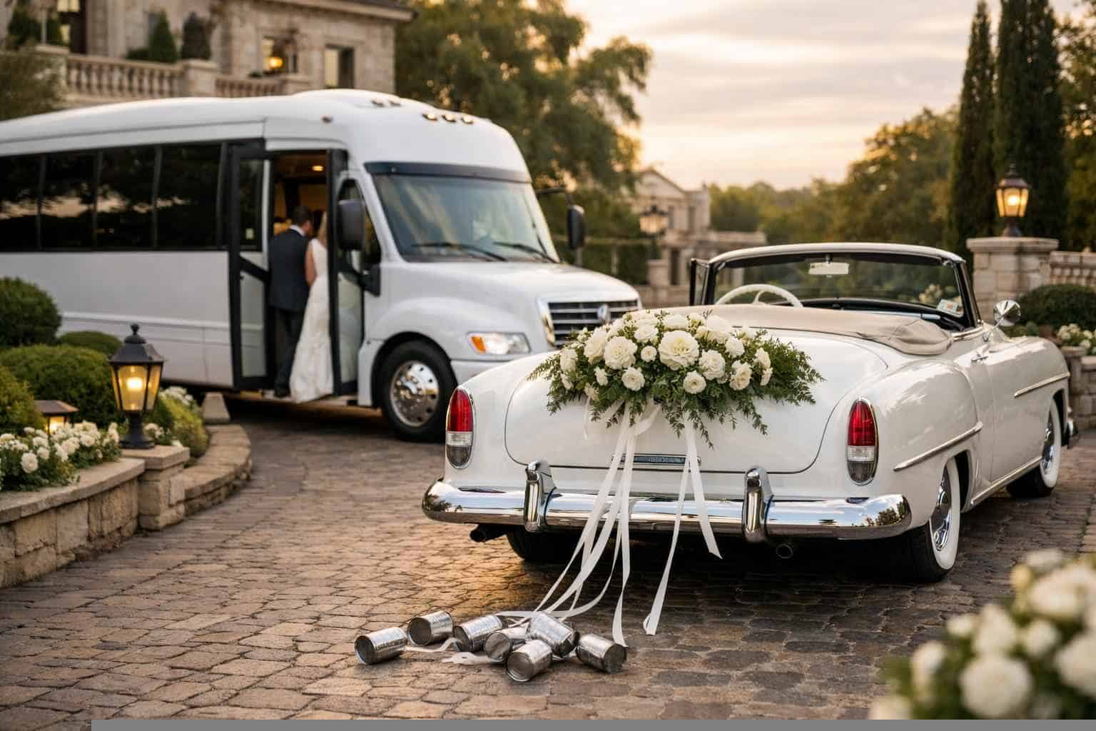 Do You Provide Wedding Day Shuttles And A Classic Vintage Getaway Car In Irving Texas?