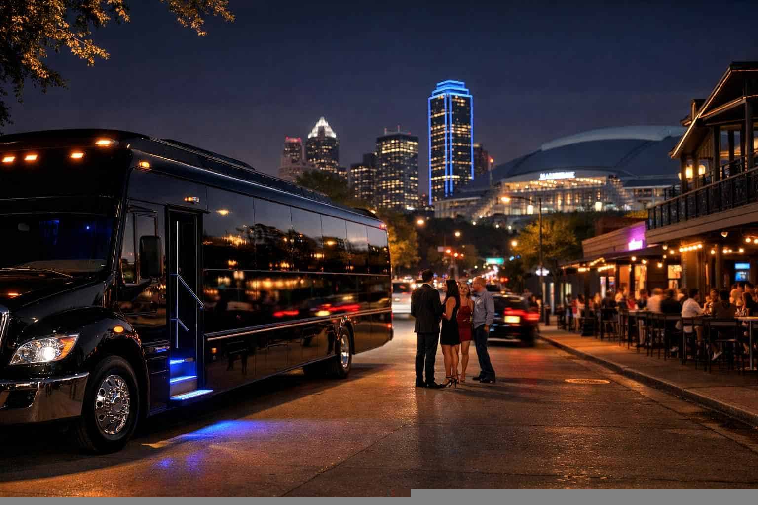 Do you service nightlife areas and downtown districts in Arlington Texas for hourly charters?