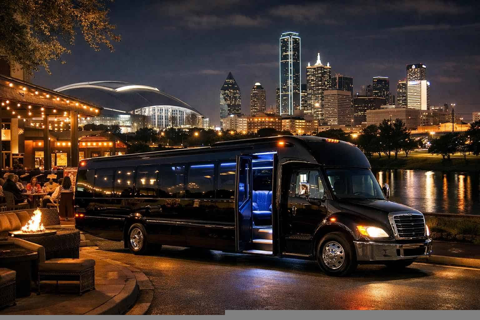 Do you service nightlife areas and downtown districts in Arlington Texas for hourly charters?